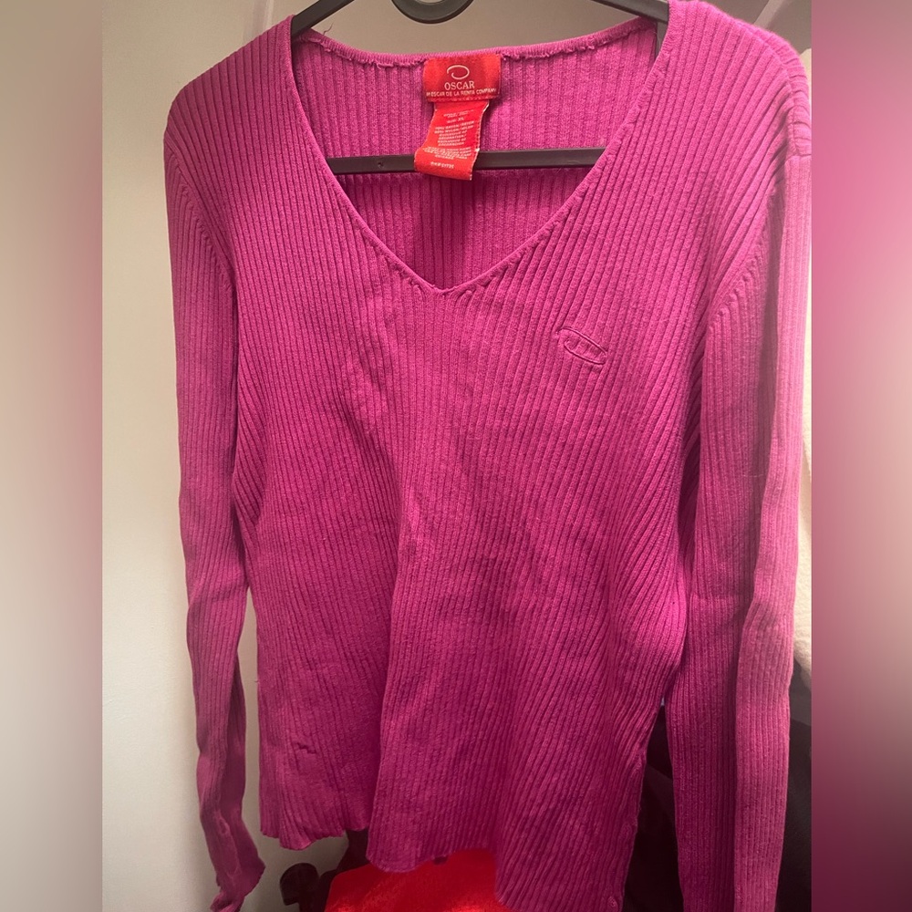 Oscar de la Renta Pink Sweater💕